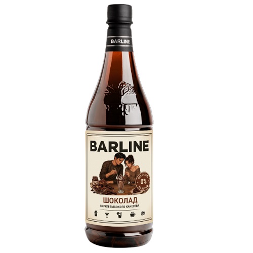 Barline сироп Шоколад, без сахара, ПЭТ, 1л